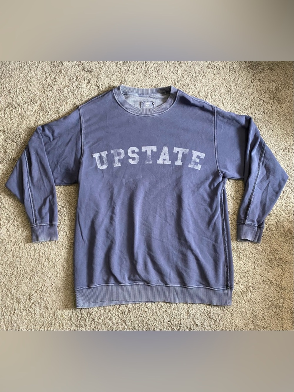 aerie Women's Upstate Crewneck Sweatshirt in Lavender Blue